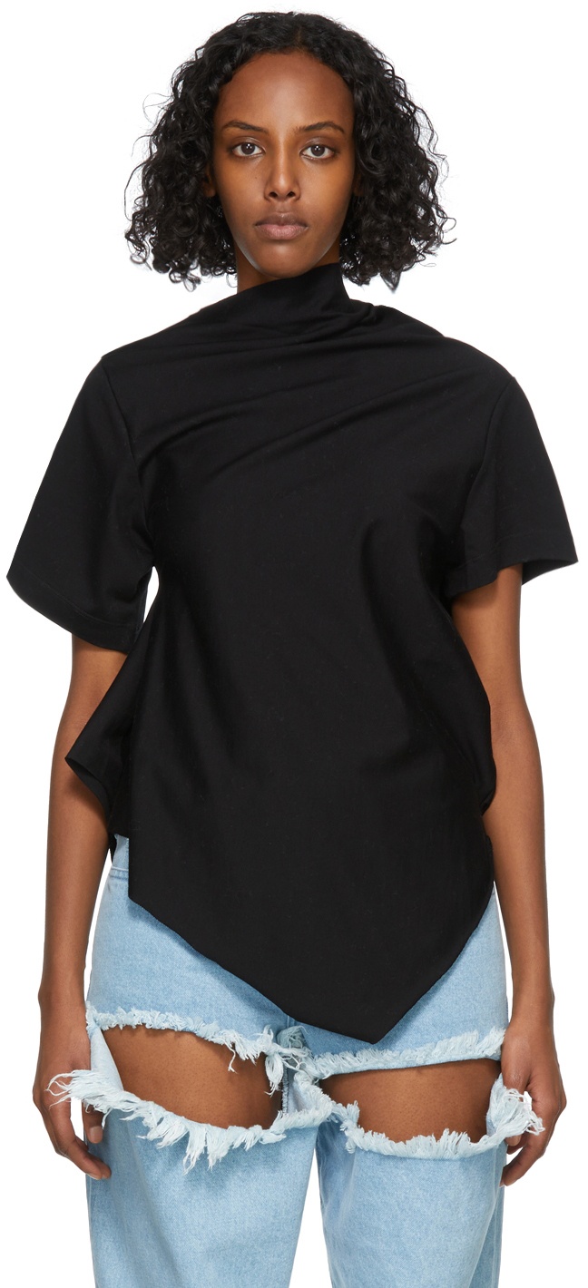 Black Draped T-Shirt Marques Almeida