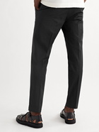 Theory - Mayer Stretch-Cotton Trousers - Black