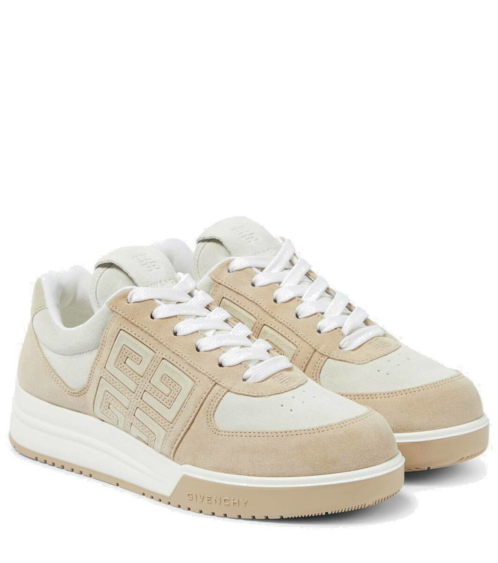 Photo: Givenchy G4 suede and leather low-top sneakers