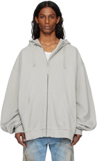 Maison Margiela Gray Numeric Logo Hoodie