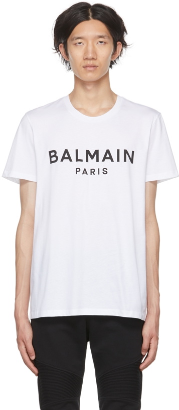 Photo: Balmain White Organic Cotton T-Shirt