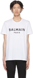 Balmain White Organic Cotton T-Shirt