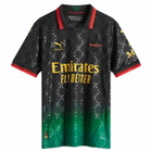 Puma x AC Milan x Off-White Jersey in Black/Power Green