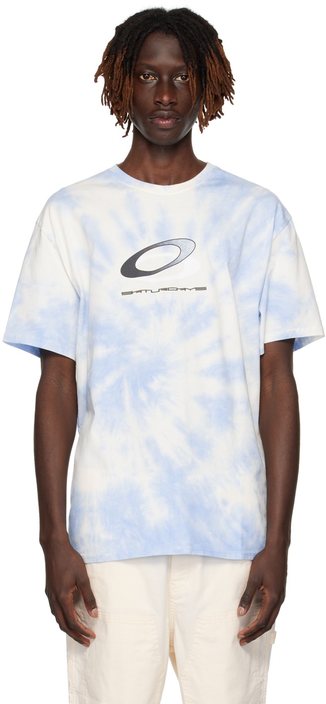 Saturdays NYC Blue & White Oakley Edition T-Shirt Saturdays NYC
