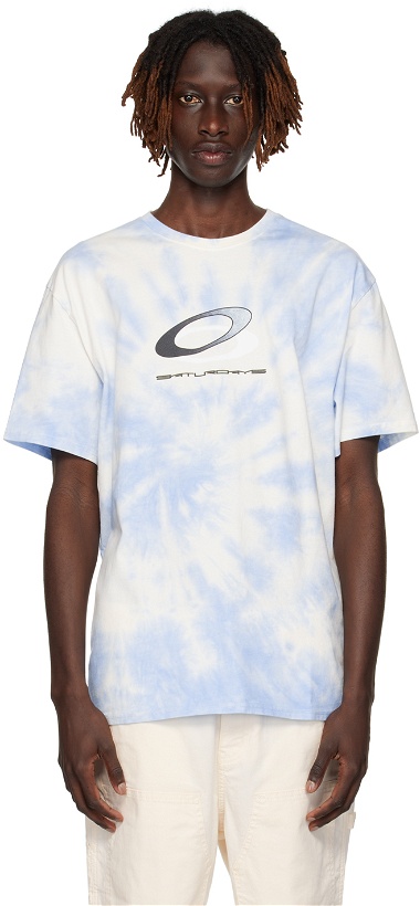 Photo: Saturdays NYC Blue & White Oakley Edition T-Shirt