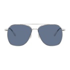 The Row Silver and Blue Ellerston Sunglasses