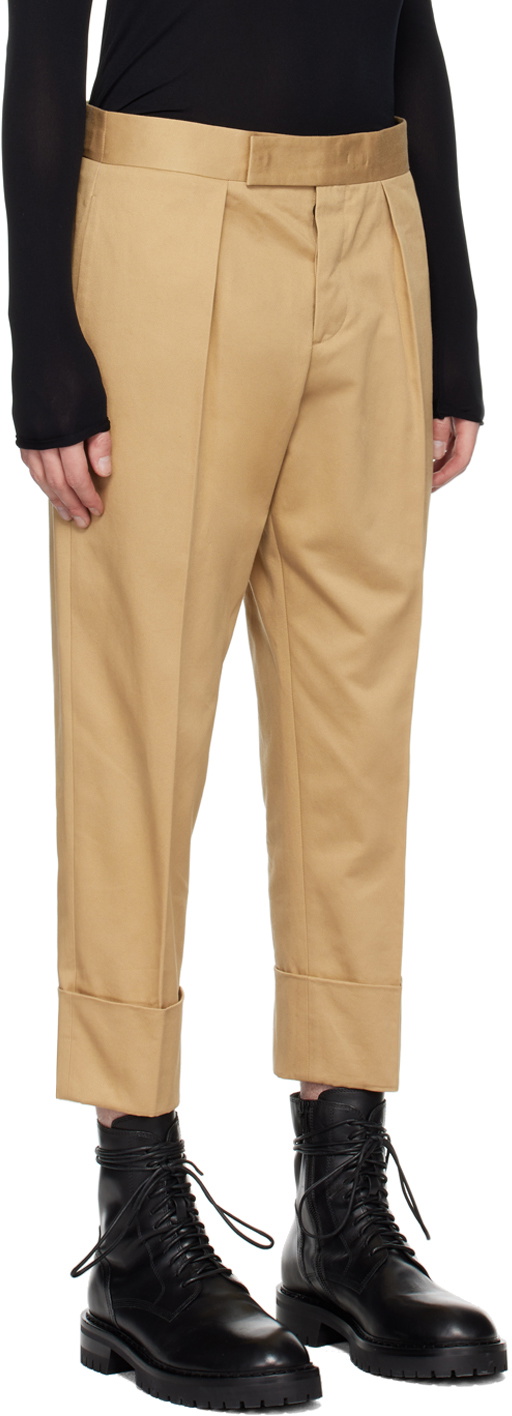 SAPIO Beige Rolled Trousers