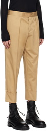SAPIO Beige Rolled Trousers