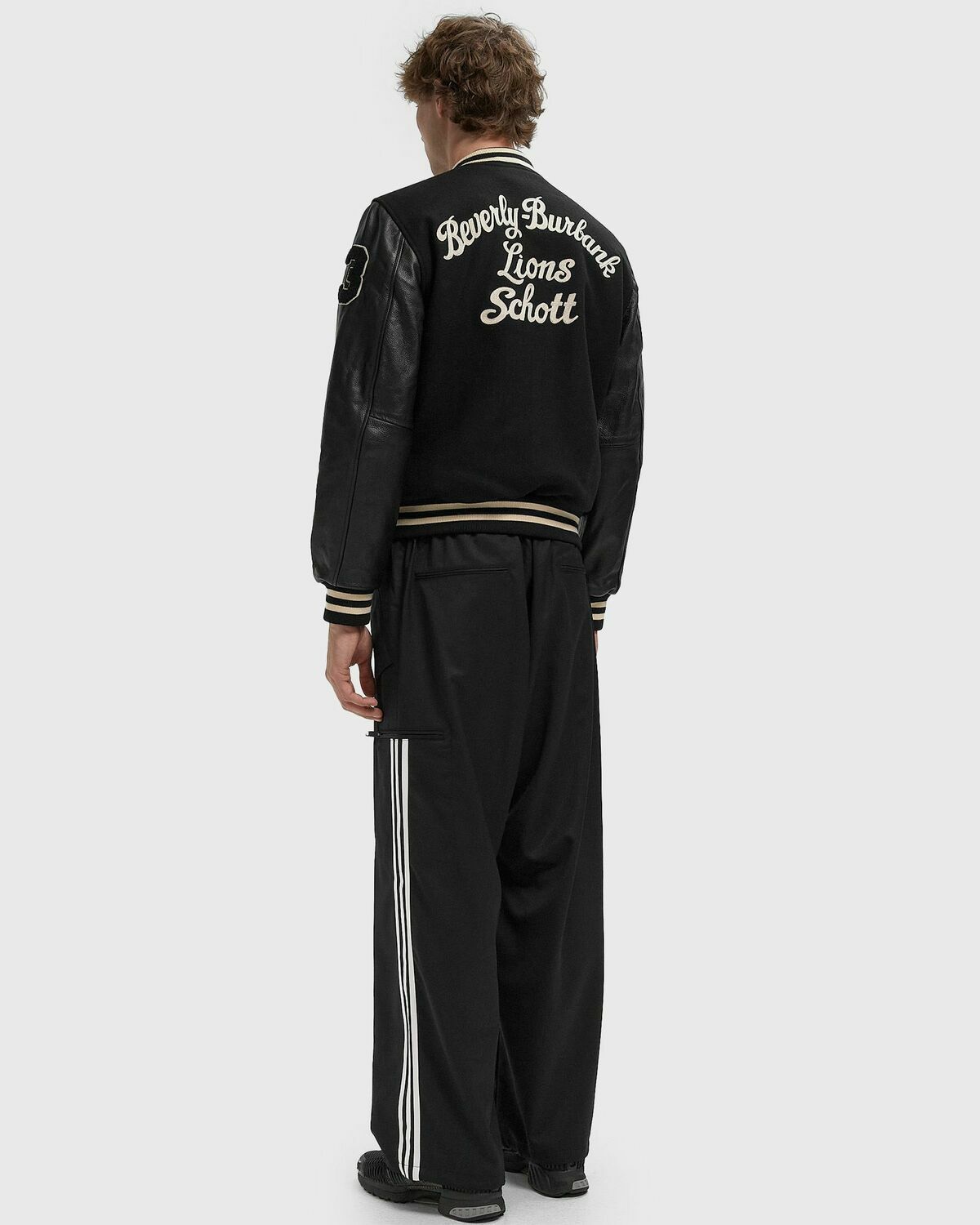 Schott NYC LCBOWLER JACKET Black Mens Bomber Jackets/College Jacket