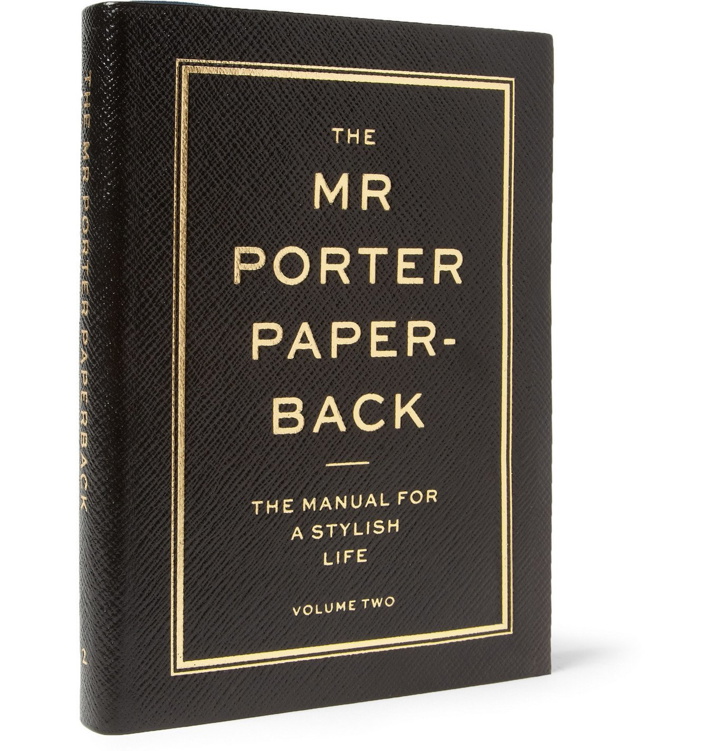 Photo: The Mr Porter Paperback - The Manual for a Stylish Life: Volume Two Limited Edition Smythson Leather-Bound Book - Black