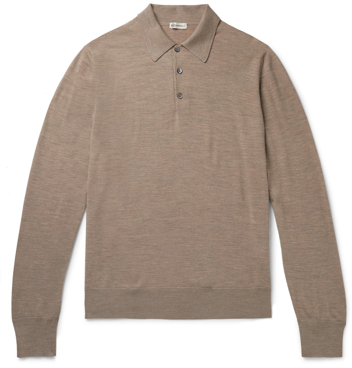 Connolly - Mélange Merino Wool Polo Shirt - Neutrals