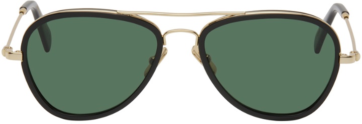 Photo: TOTEME Black & Gold 'The Aviators' Sunglasses
