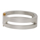 1017 ALYX 9SM Silver Hinged Buckle Bracelet
