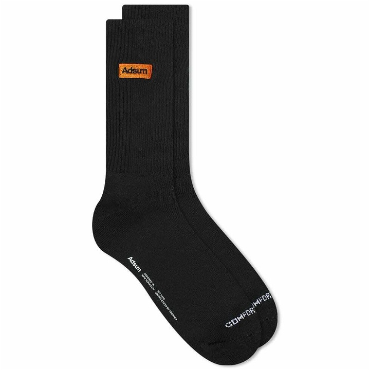 Photo: Adsum Men's Comfort Sock in Black