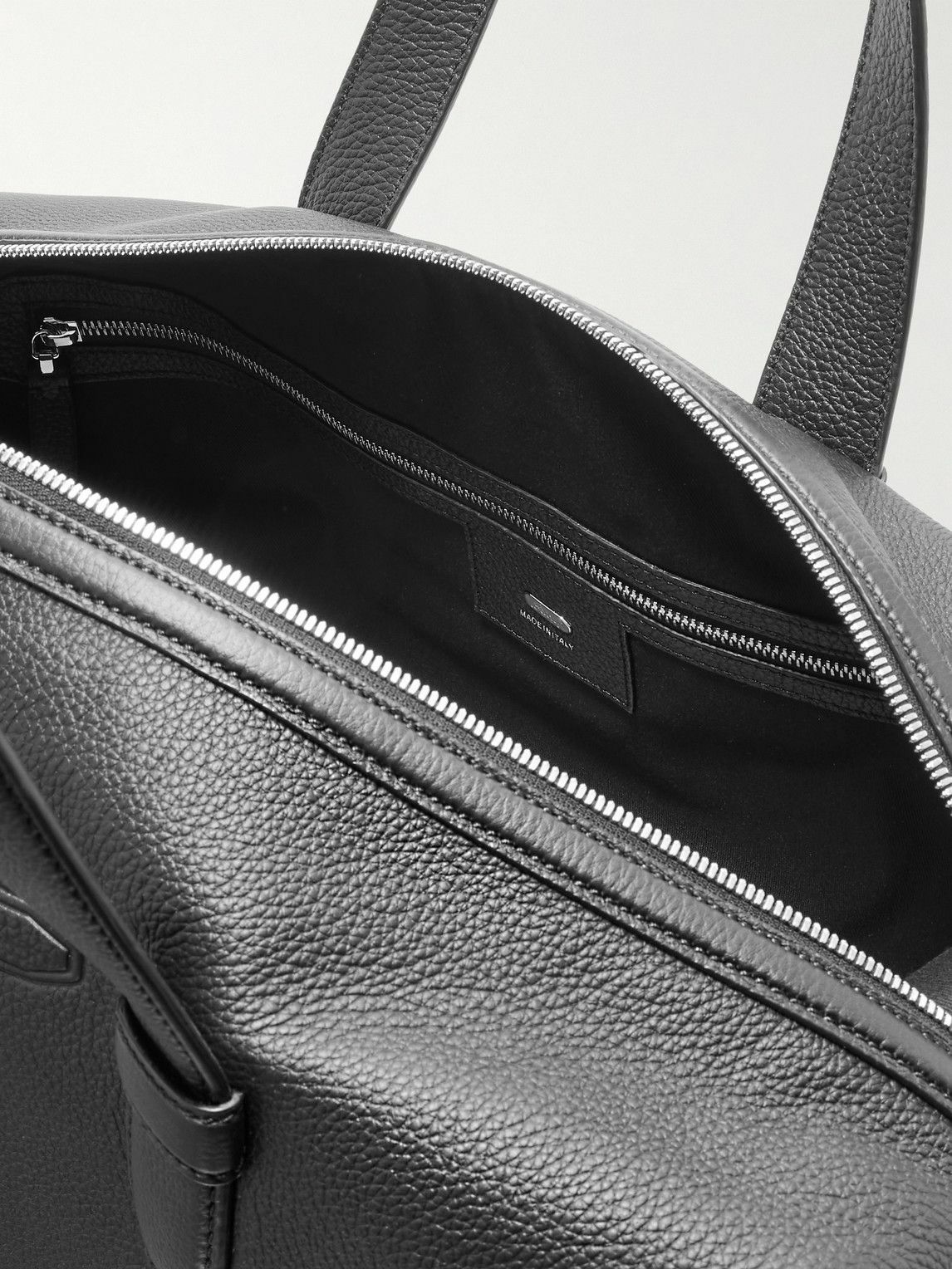 Brioni - Full-Grain Leather Weekend Bag
