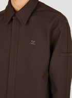 Twill Shirt in Brown