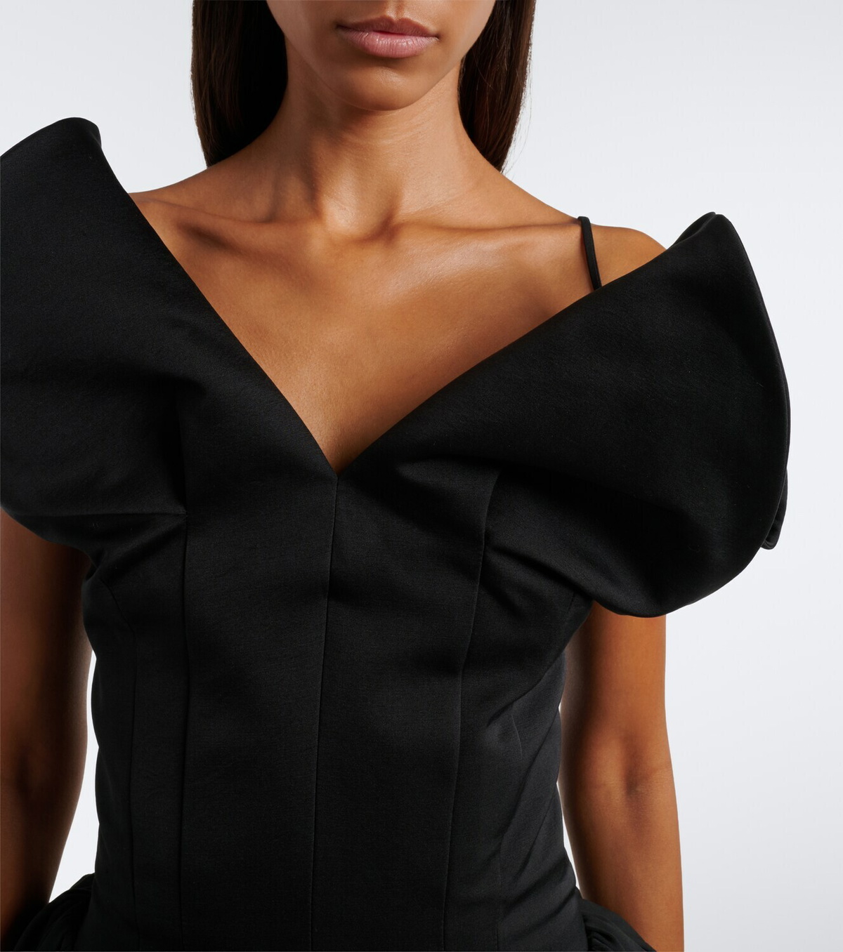Magda Butrym Draped cotton and silk corset dress