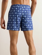 Massimo Alba - Kite Straight-Leg Mid-Length Printed Swim Shorts - Blue
