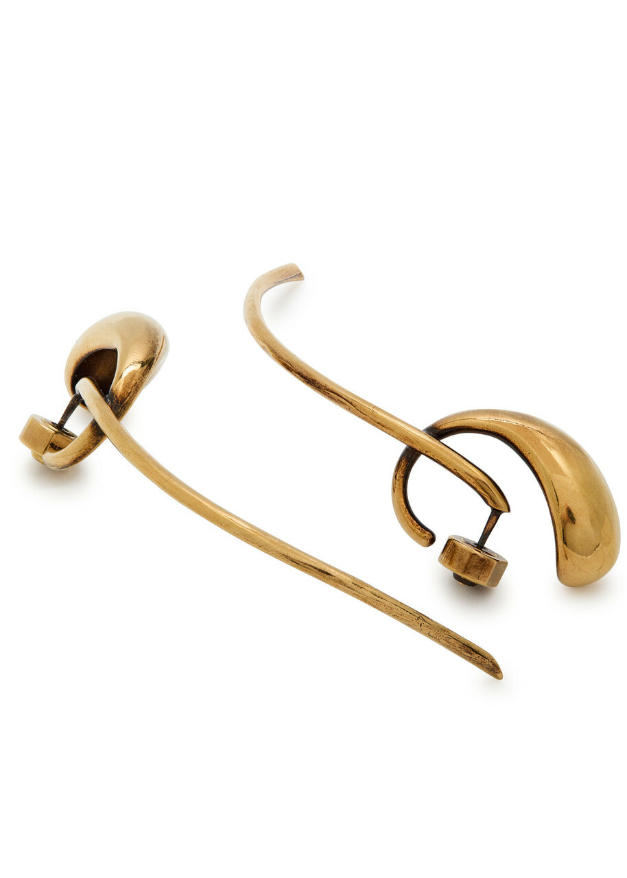 Khaite Cyclone Antique 18kt Gold-plated Drop Earrings - One Size