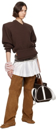 ALL-IN Brown Display Army Sweater