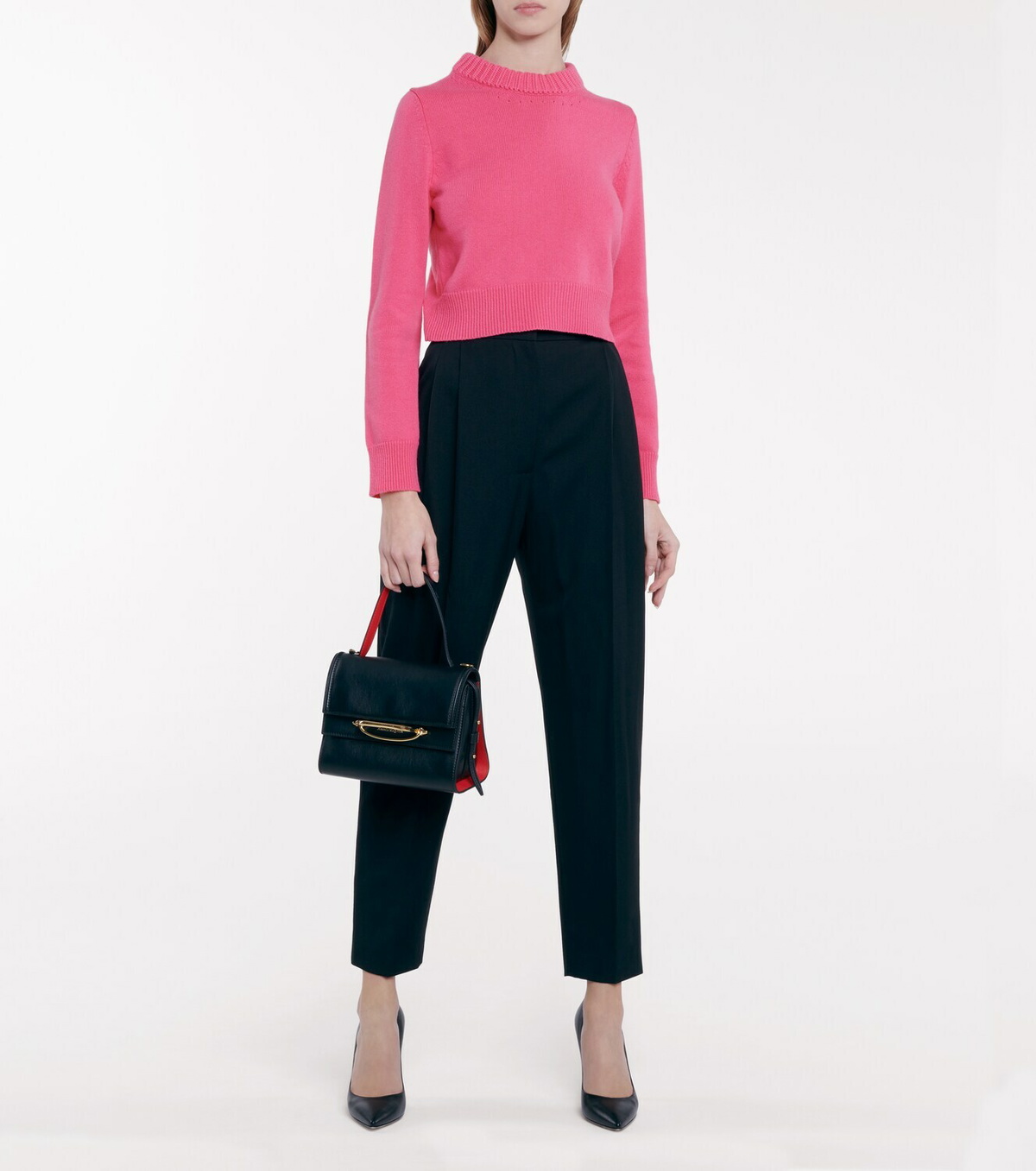 Alexander McQueen Cashmere cropped sweater