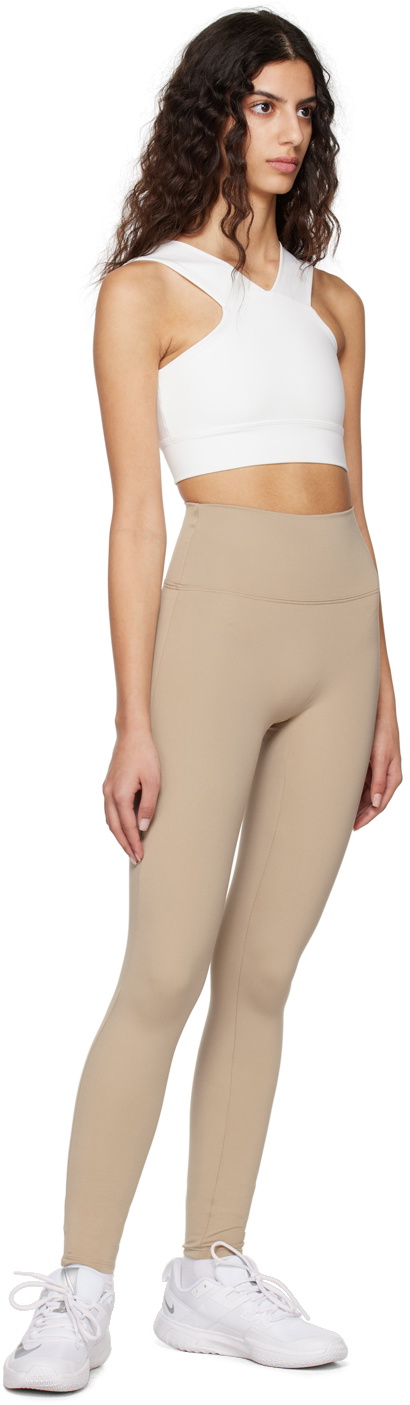 HÉROS White 'The Strap Crop' Sport Top