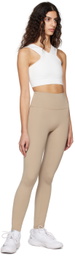HÉROS White 'The Strap Crop' Sport Top