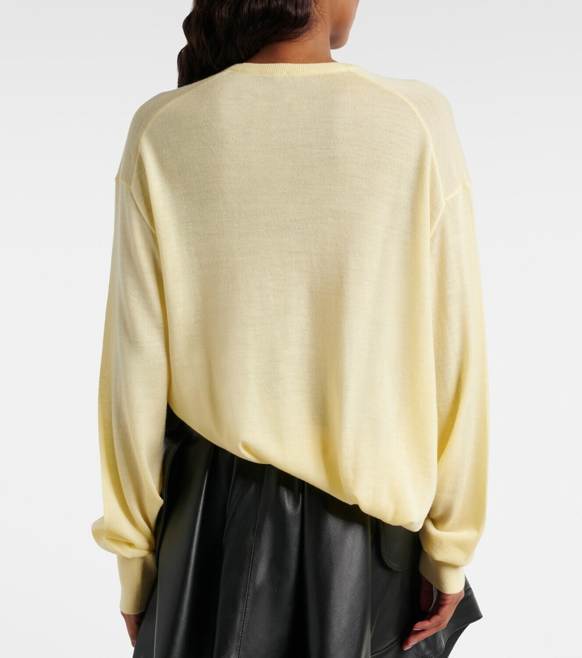 Loewe Double L asymmetric wool sweater