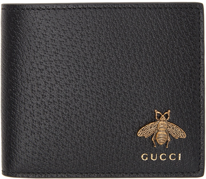 Photo: Gucci Black Bee Bifold Wallet