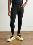ON - Logo-Print Recycled Running Tights - Black