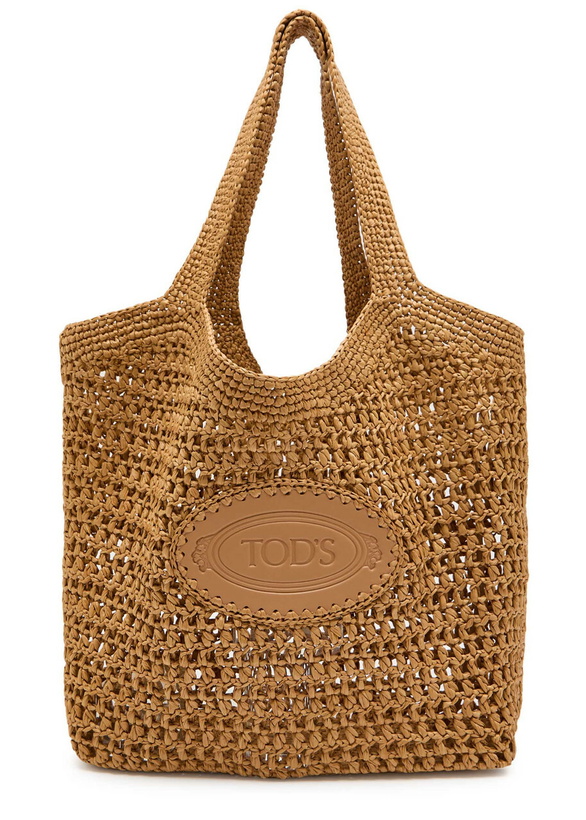 Photo: Tods Shopping Media Raffia Tote bag - Natural - One Size