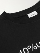 WTAPS - Printed Cotton-Jersey T-Shirt - Black