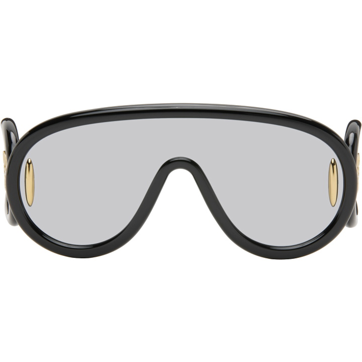 Photo: LOEWE Black Wave Mask Sunglasses
