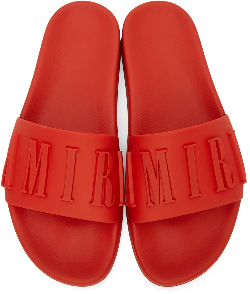 AMIRI Red Logo Pool Slides Amiri display picture 2