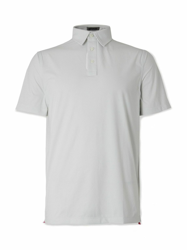 Photo: G/FORE - Stretch-Jacquard Golf Polo Shirt - Gray