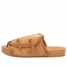 Visvim Men's Christo Shaman Folk Sandals in Light Brown