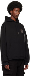 JiyongKim Black Sun-Bleached Fishtail Hoodie