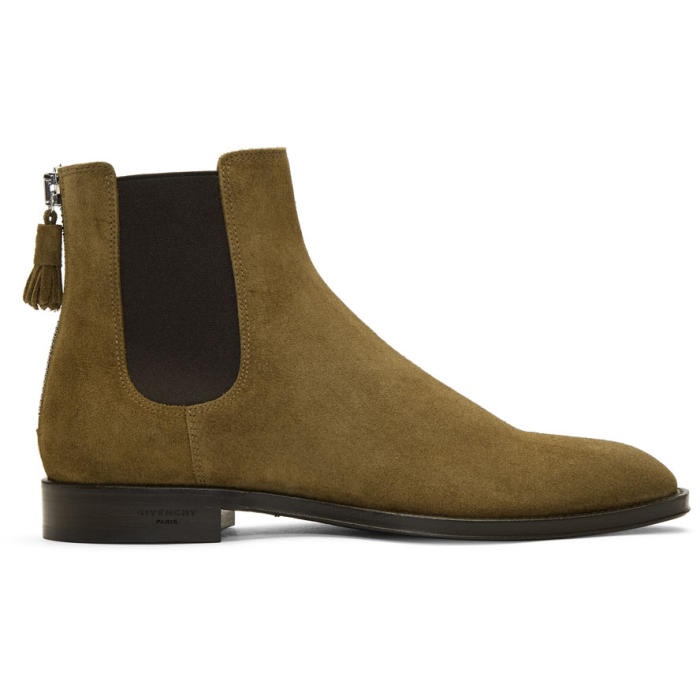 Photo: Givenchy Beige Suede Rider Boots 