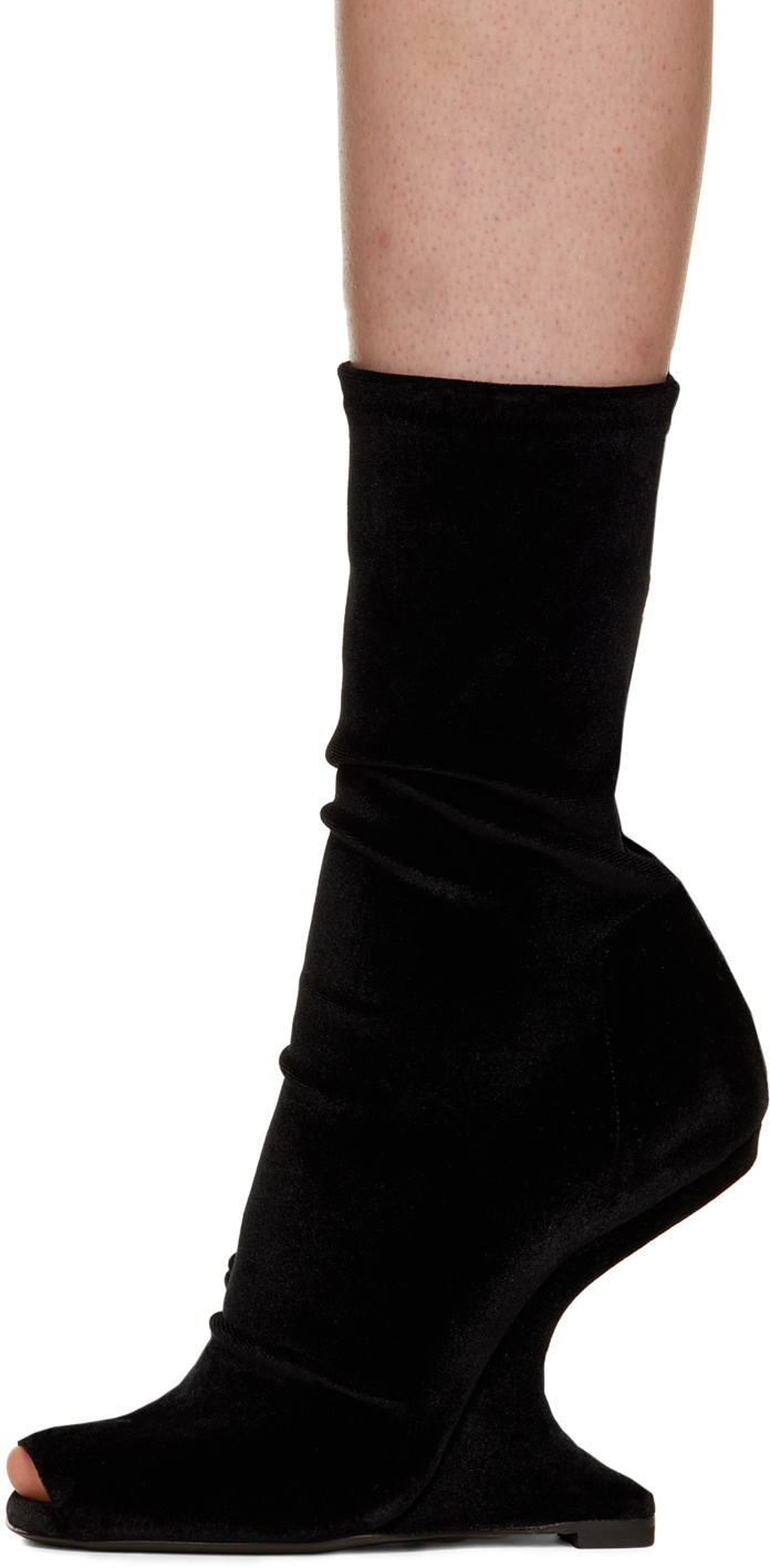 Rick Owens Lilies Black Cantilever Ankle Boots Rick Owens Lilies
