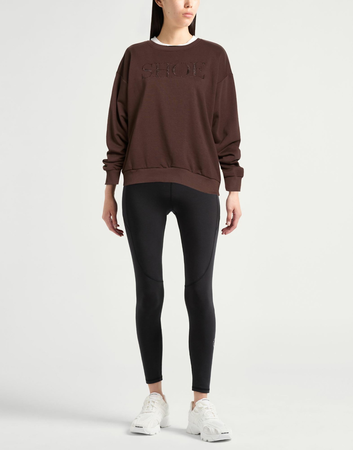 Shoe Womens Sweatshirt in Brown