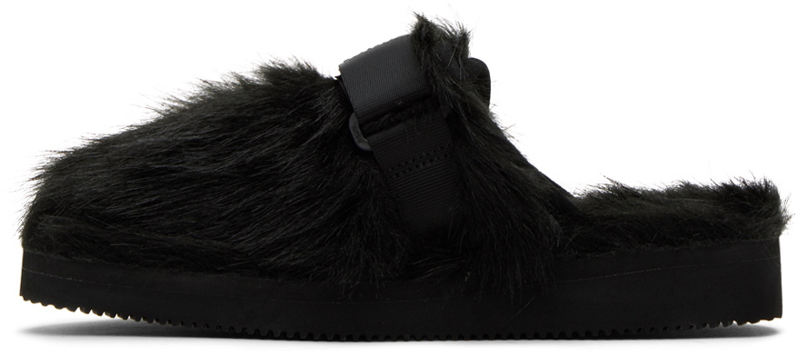 Suicoke Black ZAVO-2EU Slippers