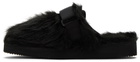 Suicoke Black ZAVO-2EU Slippers