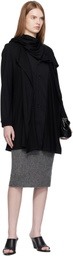 YOHJI YAMAMOTO Gray Twisted Midi Skirt
