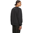 Essentials Black Crewneck Pullover Sweatshirt