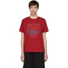 Kenzo Red Two-Tone Tiger T-Shirt