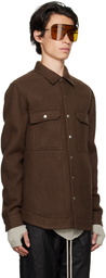 Rick Owens Brown Oversized Jacket