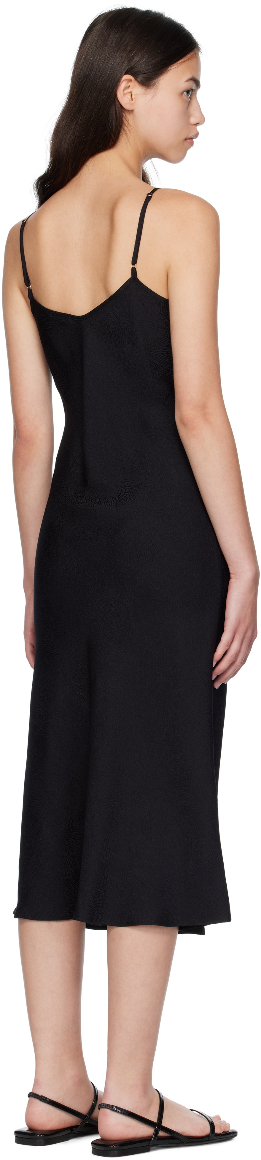 Silk Laundry Black 90s Slip Dress