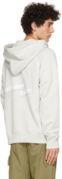 Helmut Lang Taupe Raglan Sleeve Hoodie