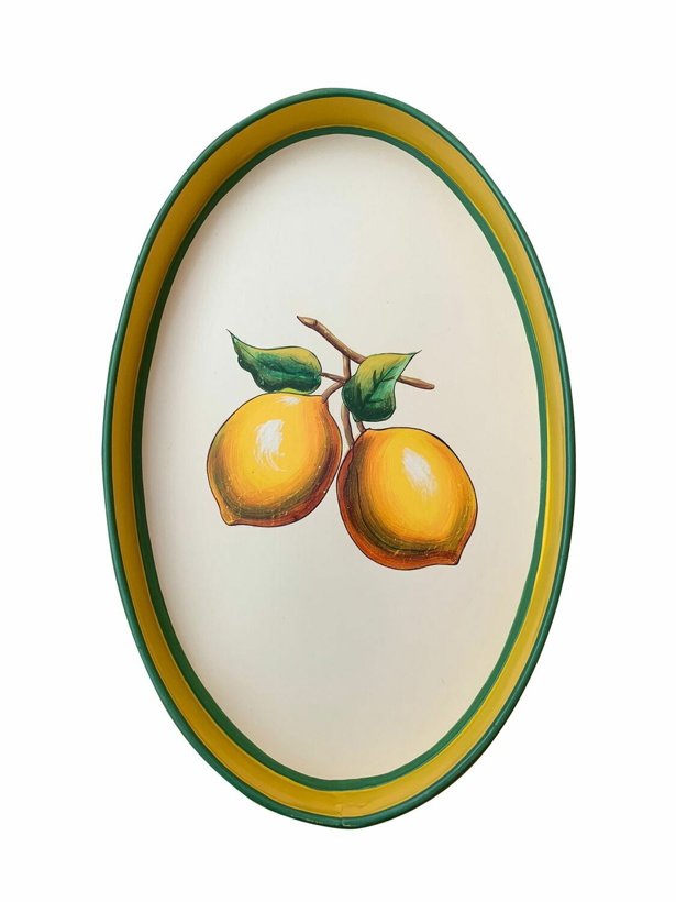 Photo: LES OTTOMANS Flora Hand-painted Iron Tray