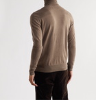 AMIRI - Wool and Cashmere-Blend Rollneck Sweater - Brown